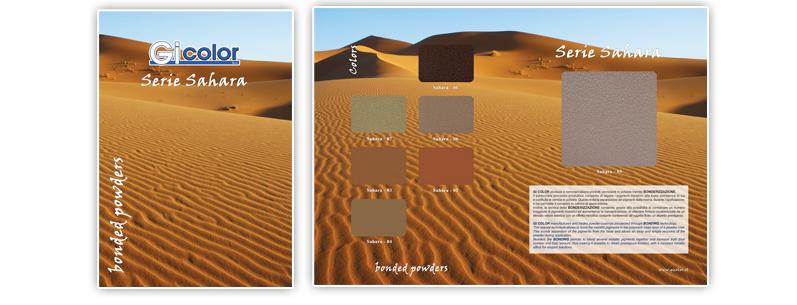 Campionario colori: serie Sahara