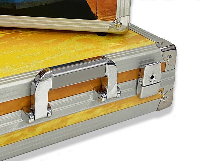 valigetta da pesca professionale robusta in metallo